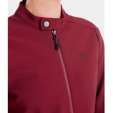Casaco Teddy Horse Pilot feminino Vermelho escuro