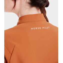 Casaco Teddy Horse Pilot feminino Marrom dourado Castanho