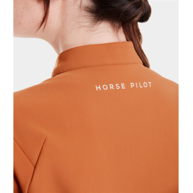 Casaco Teddy Horse Pilot feminino Marrom dourado Castanho