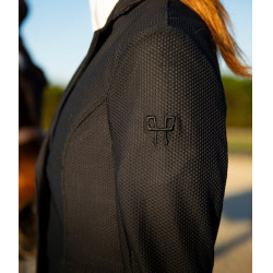 Casaco de competição Aeromesh feminino Horse Pilot Preto
