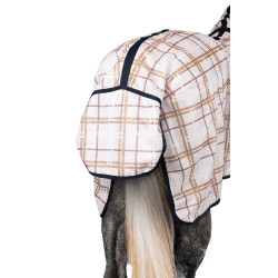 Capa anti-moscas Horze Defender Estampa xadrez Multicolor Capa anti-moscas Horze Defender Estampa xadrez Multicolor