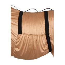 Capa anti-UV e anti-eczema com aba ventral e pescoço Horze Castanho claro Capa anti-UV e anti-eczema com aba ventral e pescoço Horze Castanho claro