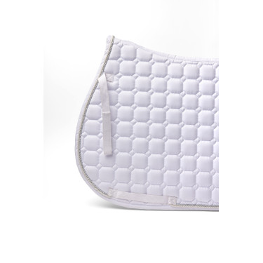Almofada de sela mista de competição Horze Malmo Branco Almofada de sela mista de competição Horze Malmo Branco