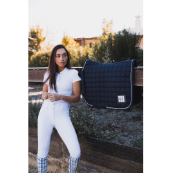 Almofada de sela mista de competição Horze Malmo Marinho escuro Azul Almofada de sela mista de competição Horze Malmo Marinho escuro Azul