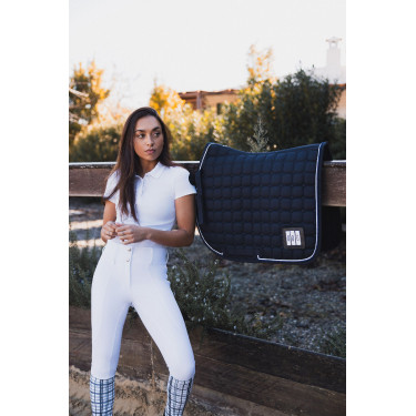 Almofada de sela mista de competição Horze Malmo Marinho escuro Azul Almofada de sela mista de competição Horze Malmo Marinho escuro Azul