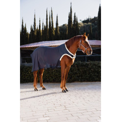 Cobertura de caminhada em malha Horze Abertura Azul-marinho