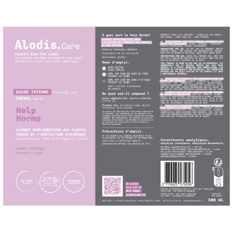 Alimento complementar Alodis Care Help Hormo Alimento complementar Alodis Care Help Hormo