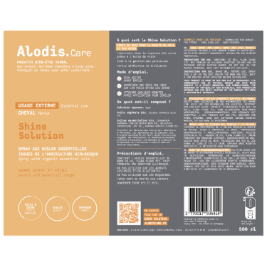 Spray desembaraçante Alodis Care Shine Solution Spray desembaraçante Alodis Care Shine Solution