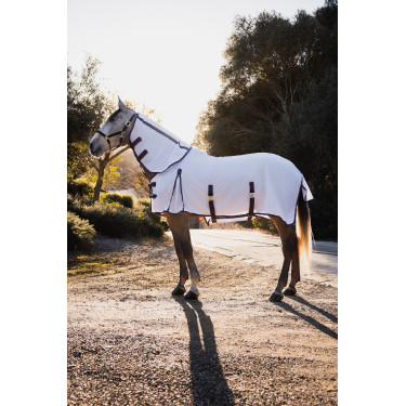 Cobertura, pescoço e máscara anti-moscas Horze La Paz Ameixa preta Violeta