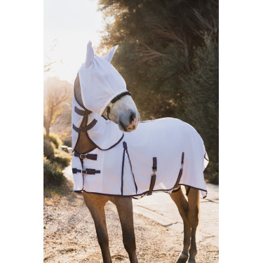 Cobertura, pescoço e máscara anti-moscas Horze La Paz Ameixa preta Violeta