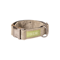 Coleira GEM para cão Caqui Kaki Coleira GEM para cão Caqui Kaki