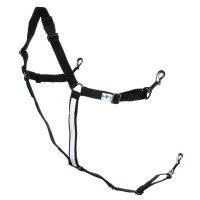 Bridão americano sintético pônei Finn-Tack Pro Preto / branco