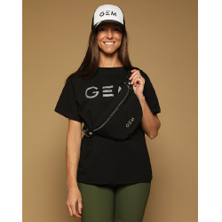 Pochete GEM Luna Preto / prateado