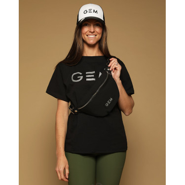 Pochete GEM Luna Preto / prateado