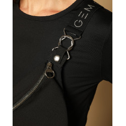 Pochete GEM Luna Preto / prateado