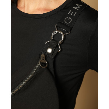 Pochete GEM Luna Preto / prateado