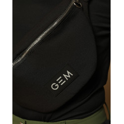Pochete GEM Luna Preto / prateado