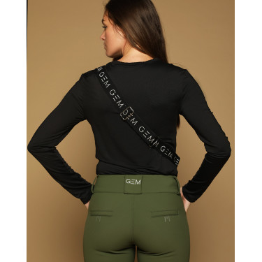 Pochete GEM Luna Preto / prateado