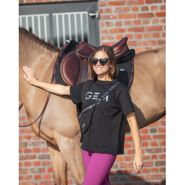 Pochete GEM Luna Preto / prateado