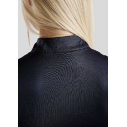 Pólo de concurso Montar Everly crystal logo Curve mulher Marinho Azul-marinho