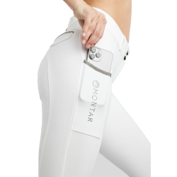 Calça Montar MoGloria full grip feminina faixa caviar Branco Calça Montar MoGloria full grip feminina faixa caviar Branco