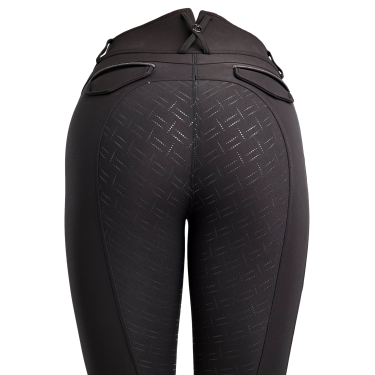 Calça Montar MoGloria full grip feminina faixa caviar Preto