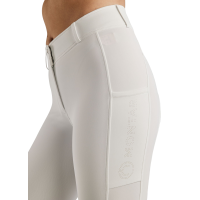 Calça de Montaria MoElaine com logotipo recortado a laser e full grip feminino Branco