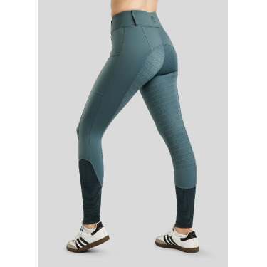 Legging Montar MoStar mesh e faixa com logotipo alumínio full grip feminino