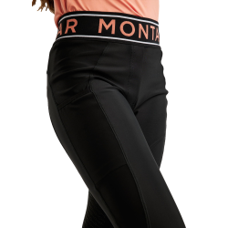 Legging Montar MoAVA VIV Cintura elástica com logotipo full grip júnior Preto Legging Montar MoAVA VIV Cintura elástica com logotipo full grip júnior Preto
