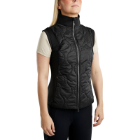 Colete acolchoado sem mangas Hybrid Montar MoMary com cristais metálicos para mulher Preto Colete acolchoado sem mangas Hybrid Montar MoMary com cristais metálicos para mulher Preto