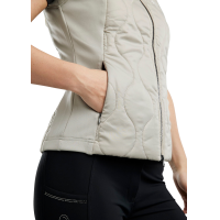 Colete acolchoado sem mangas Hybrid Montar MoMary com cristais metálicos para mulher Preto Colete acolchoado sem mangas Hybrid Montar MoMary com cristais metálicos para mulher Preto