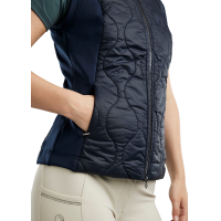 Colete acolchoado sem mangas Hybrid Montar MoMary com cristais metálicos para mulher Preto Colete acolchoado sem mangas Hybrid Montar MoMary com cristais metálicos para mulher Preto