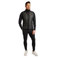 Colete acolchoado sem mangas Montar Emanuel Quilt feminino Preto Colete acolchoado sem mangas Montar Emanuel Quilt feminino Preto