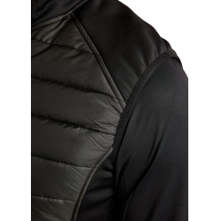 Colete acolchoado sem mangas Montar Emanuel Quilt feminino Preto