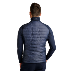 Colete acolchoado sem mangas Montar Emanuel Quilt feminino Marinho Azul-marinho