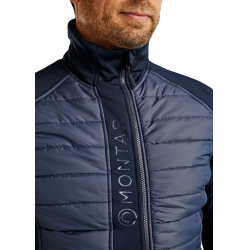 Colete acolchoado sem mangas Montar Emanuel Quilt feminino Marinho Azul-marinho