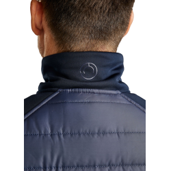 Colete acolchoado sem mangas Montar Emanuel Quilt feminino Marinho Azul-marinho