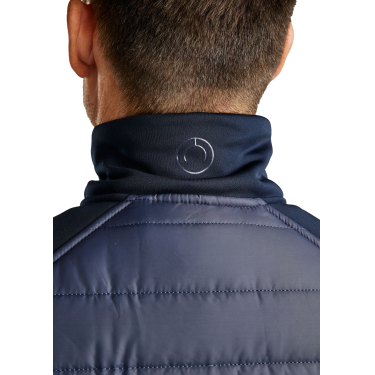 Colete acolchoado sem mangas Montar Emanuel Quilt feminino Marinho Azul-marinho