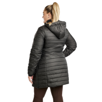 Casaco acolchoado longo Montar MoKately Curve feminino Preto Casaco acolchoado longo Montar MoKately Curve feminino Preto