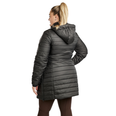 Casaco acolchoado longo Montar MoKately Curve feminino Preto Casaco acolchoado longo Montar MoKately Curve feminino Preto