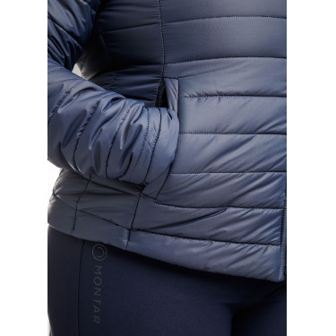 Casaco acolchoado Montar MoKately Curve feminino Marinho escuro Azul