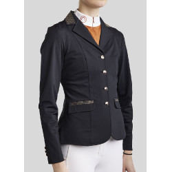 Casaco de competição Montar MoKatrina feminino com decoração rose gold