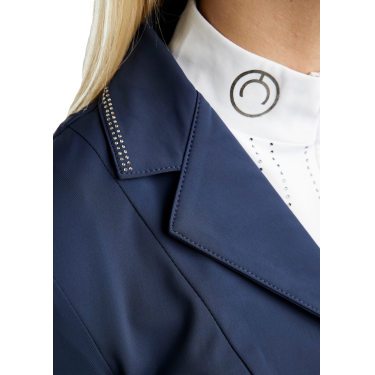 Casaco de competição Montar MoKatniss crystal gun metal mulher Marinho Azul-marinho