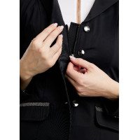 Casaco de competição Montar MoGloria faixa de caviar feminino Preto Casaco de competição Montar MoGloria faixa de caviar feminino Preto