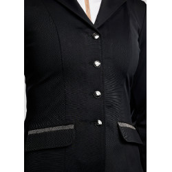 Casaco de competição Montar MoGloria faixa de caviar feminino Preto Casaco de competição Montar MoGloria faixa de caviar feminino Preto