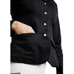Casaco de competição Montar MoGloria faixa de caviar feminino Preto Casaco de competição Montar MoGloria faixa de caviar feminino Preto