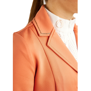 Casaco de competição Montar MoHelen Júnior detalhes rose gold Melancia Rosa