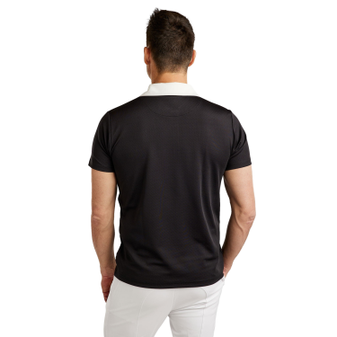 Polo de competição Montar MoWill estruturado feminino Preto