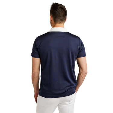 Polo de competição Montar MoWill estruturado feminino Marinho Azul-marinho