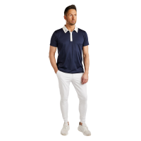 Polo de competição Montar MoWill estruturado feminino Marinho Azul-marinho